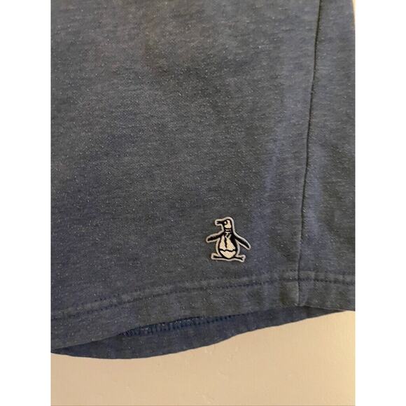 Original Penguin Shorts Men's Small Blue 9" Core Fleece Athleisure Cotton Blend - Picture 3 of 8